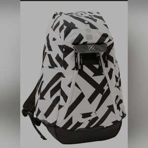 Nike Elite Quad Zip System Hoops Backpack Bag White Black Max Air Team 2.0 Ball